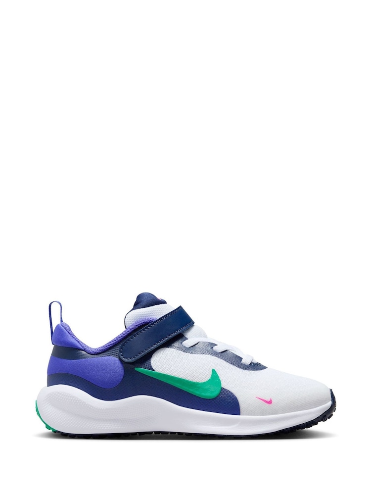 Nike White Junior Revolution 7 Trainers - Image 1 of 11