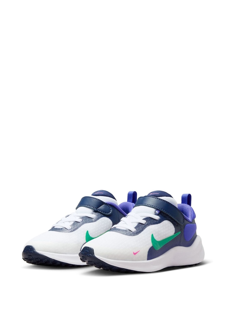 Nike White Junior Revolution 7 Trainers - Image 7 of 11