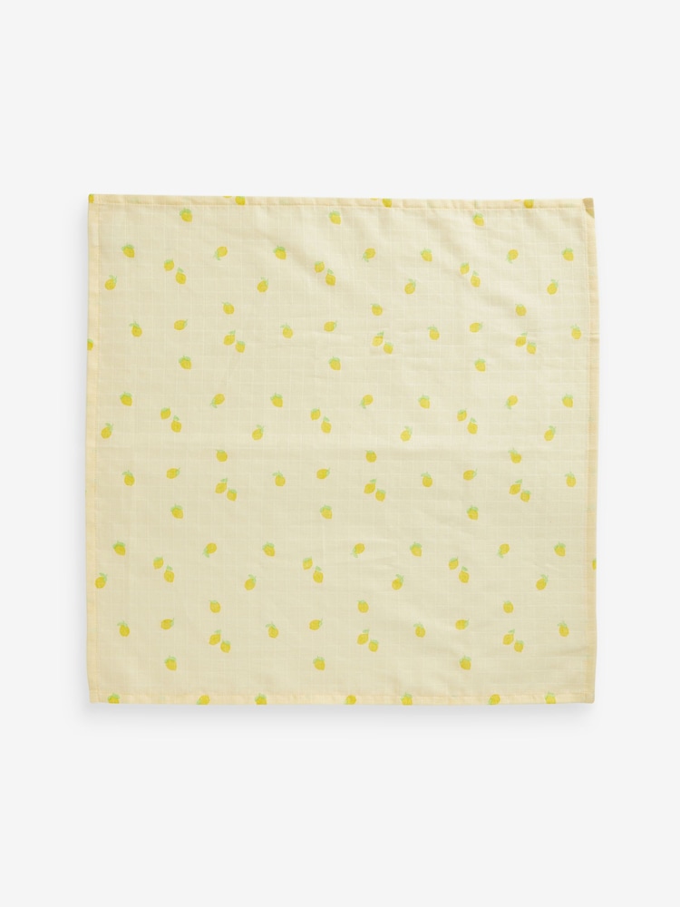 Zářivý potisk ovoce - Miminko Muslins 100% Cotton Cloths 4 Balení - Image 5 of 8