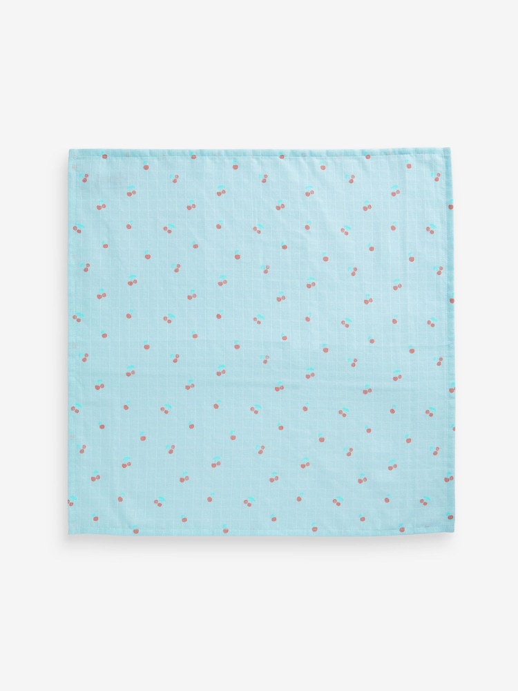 Zářivý potisk ovoce - Miminko Muslins 100% Cotton Cloths 4 Balení - Image 6 of 8