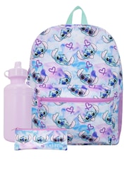Character Purple Lilo and Stitch 3 Piece Schoolbag Set - Image 1 of 5