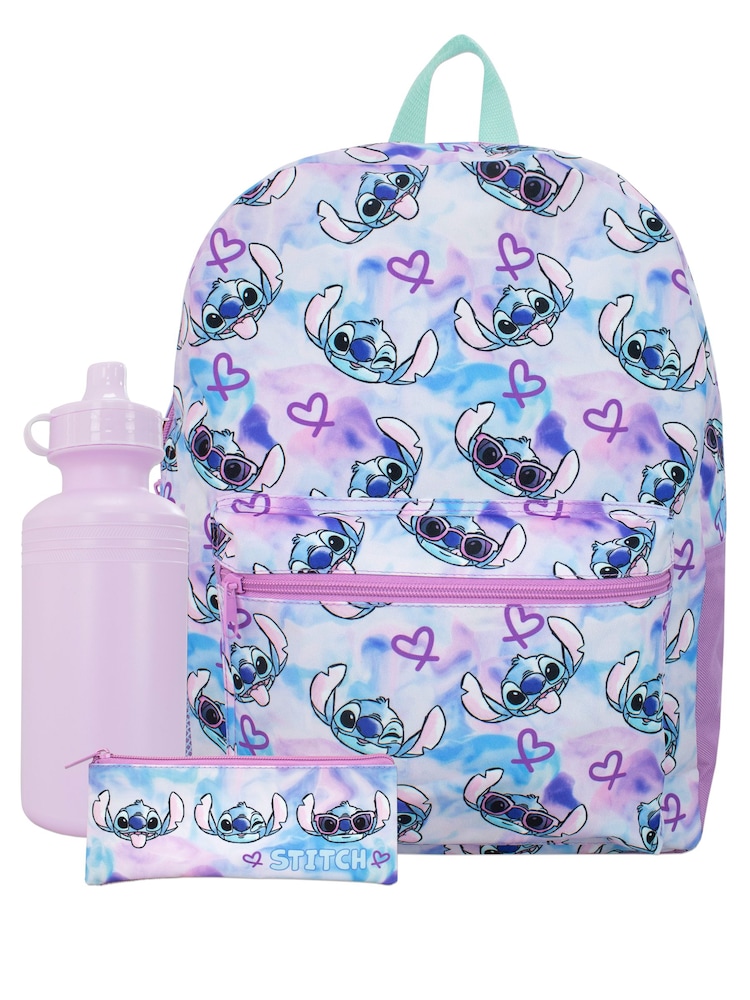 Character Purple Lilo and Stitch 3 Piece Schoolbag Set - Image 1 of 5
