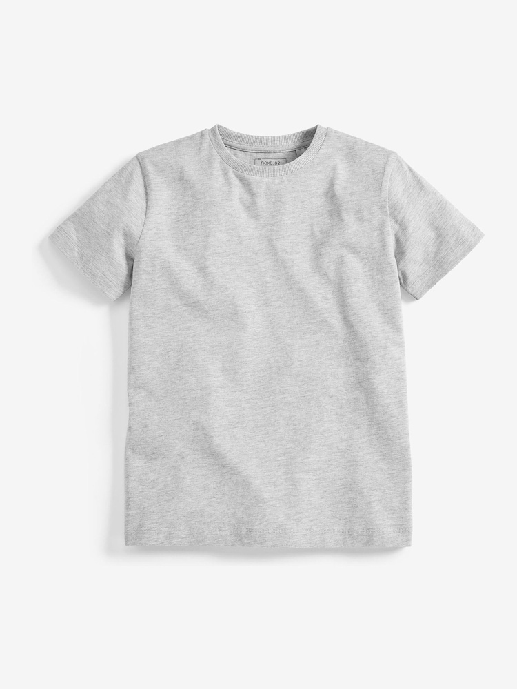 Schwarz/Weiß/Grau - Kurzarm-T-Shirts 3er-Pack (3–16 J.) - Image 4 of 6