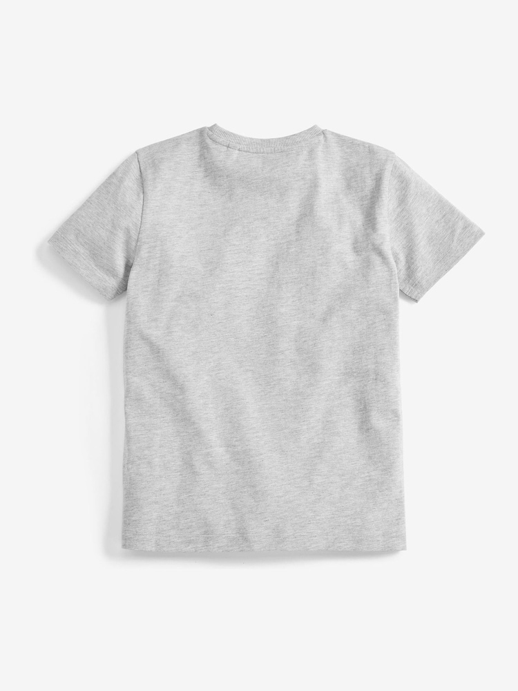 Schwarz/Weiß/Grau - Kurzarm-T-Shirts 3er-Pack (3–16 J.) - Image 5 of 6