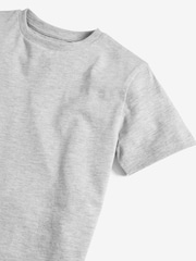 Black/White/Grey Short Sleeve T-Shirts 3 Pack (3-16yrs) - Image 6 of 6