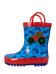 Harry Bear Tractor Printed Wellies - Image 1 of 4