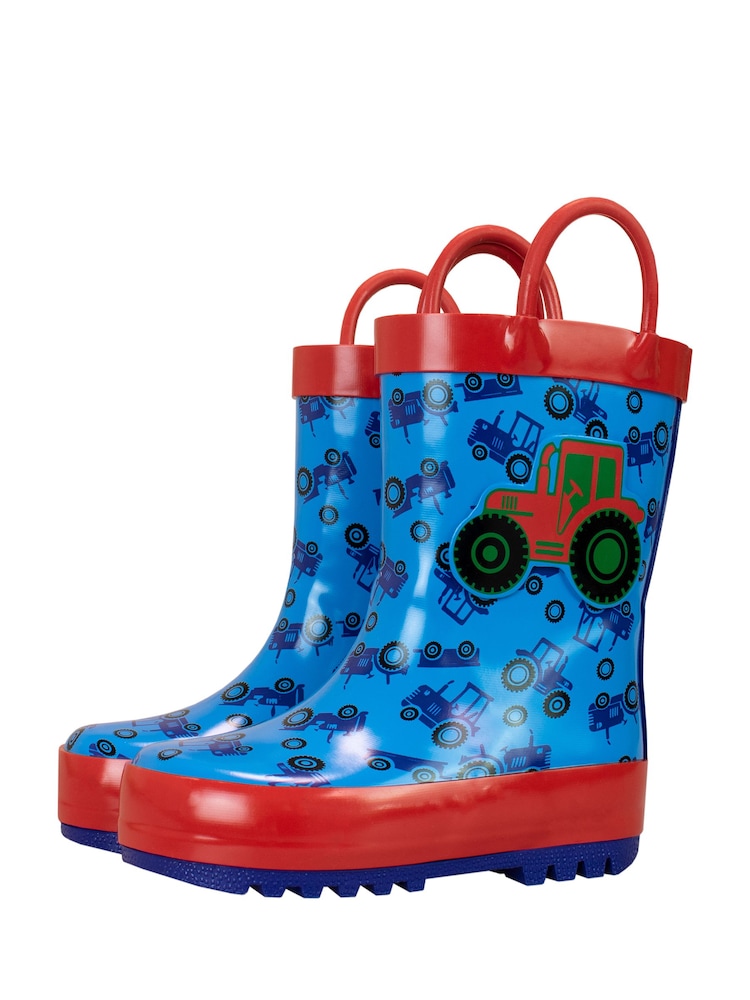 Harry Bear Tractor Printed Wellies - Image 2 of 4
