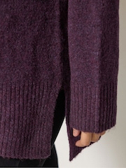 M&Co Purple Knitted Tunic Jumper - Image 4 of 5