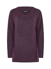 M&Co Purple Knitted Tunic Jumper - Image 5 of 5