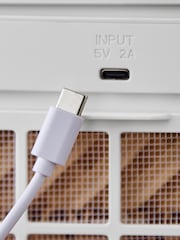 Morphy Richards White FlexiFreeze Rechargeable Travel  Desk Top Mini Air Cooler Fan - Image 4 of 6