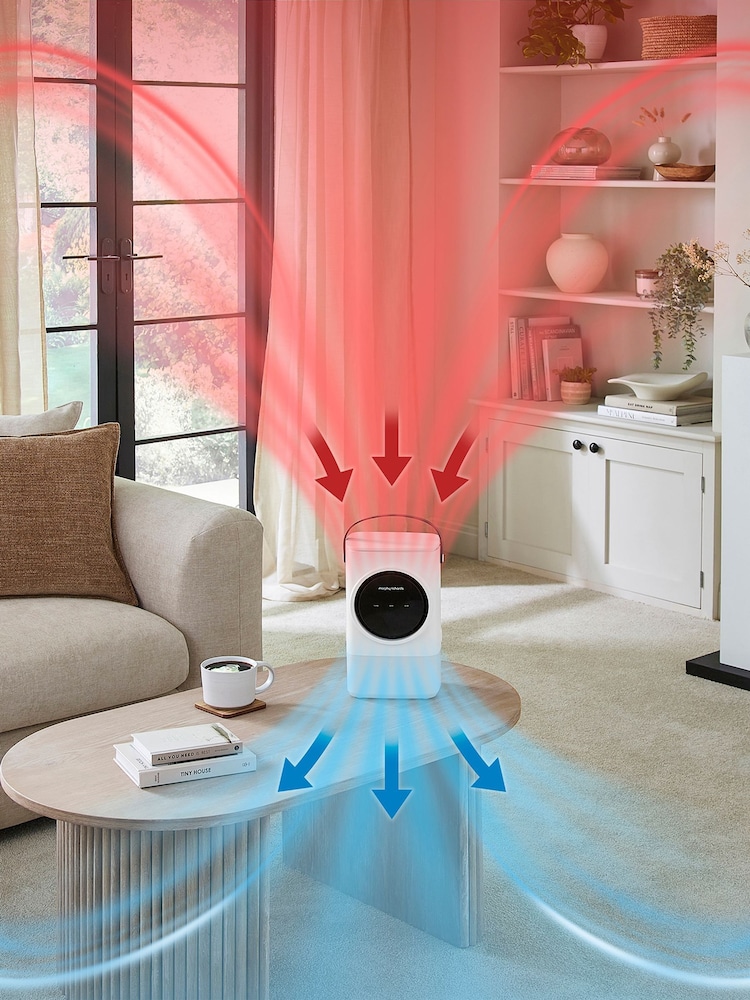 Morphy Richards White FlexiFreeze Rechargeable Travel  Desk Top Mini Air Cooler Fan - Image 6 of 6