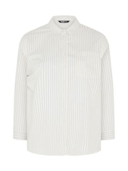 Yours Curve White Twill Shirt - Image 5 of 6
