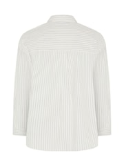 Yours Curve White Twill Shirt - Image 6 of 6