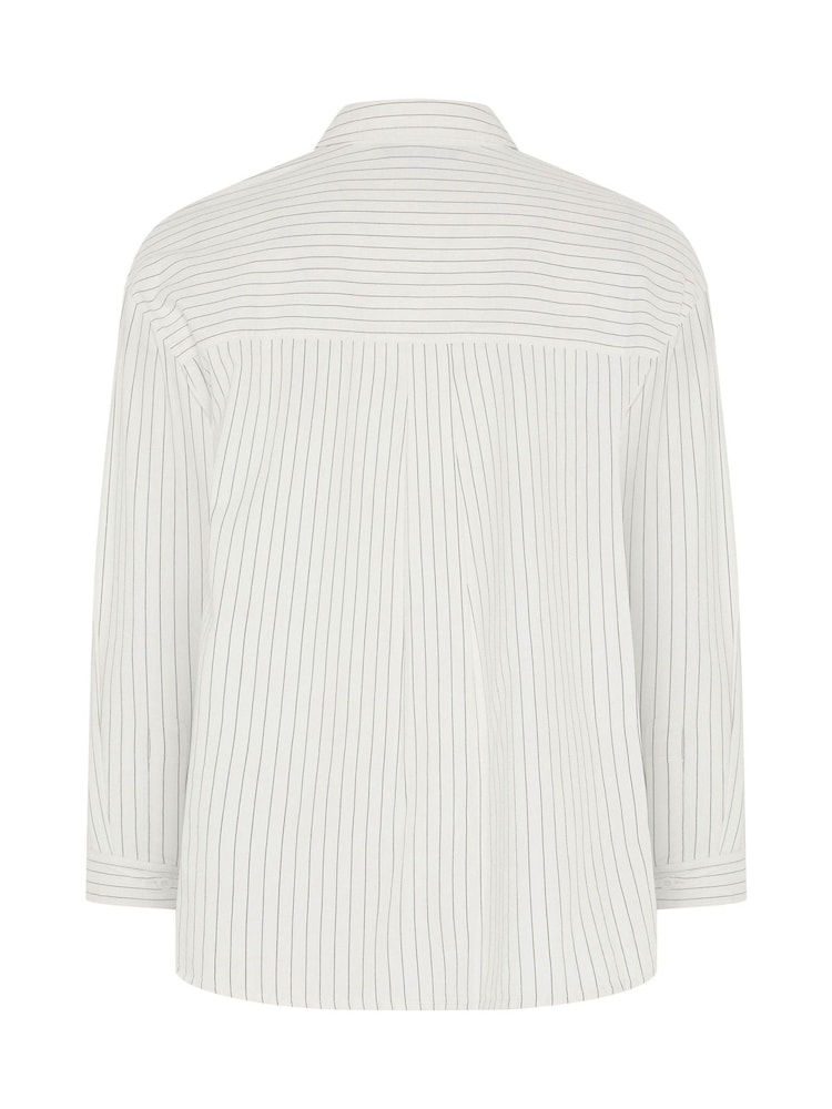 Yours Curve White Twill Shirt - Image 6 of 6