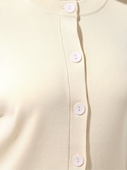 Yours Curve Cream Limited Balloon Sleeve Cardigan - Image 4 of 6