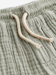 Sage Green Soft Textured Cotton Trousers (3mths-7yrs) - Image 7 of 7