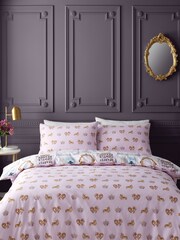 Bridgerton by Catherine Lansfield White Dearest Dreamer Reversible Duvet Cover Set - Image 2 of 4
