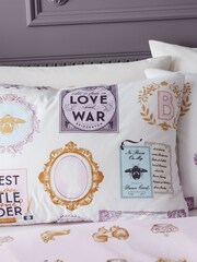 Bridgerton by Catherine Lansfield White Dearest Dreamer Reversible Duvet Cover Set - Image 3 of 4