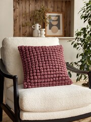 Pink 43 x 43cm Global Bobble Cushion - Image 1 of 6