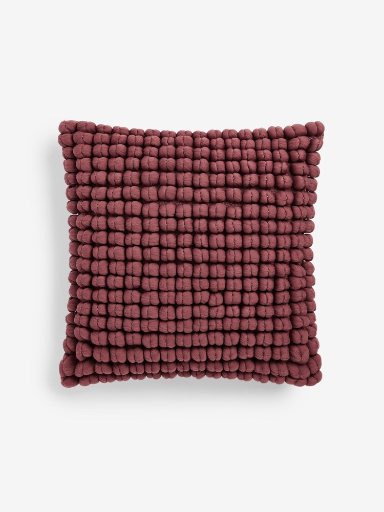 Pink 43 x 43cm Global Bobble Cushion - Image 5 of 6