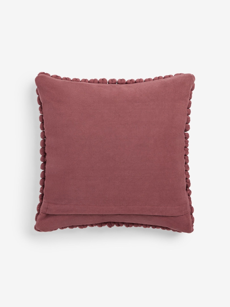 Pink 43 x 43cm Global Bobble Cushion - Image 6 of 6
