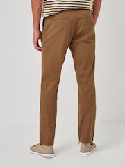 Tan Brown Slim Fit Stretch Chinos Trousers - Image 2 of 7