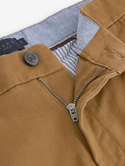 Tan Brown Slim Fit Stretch Chinos Trousers - Image 5 of 7
