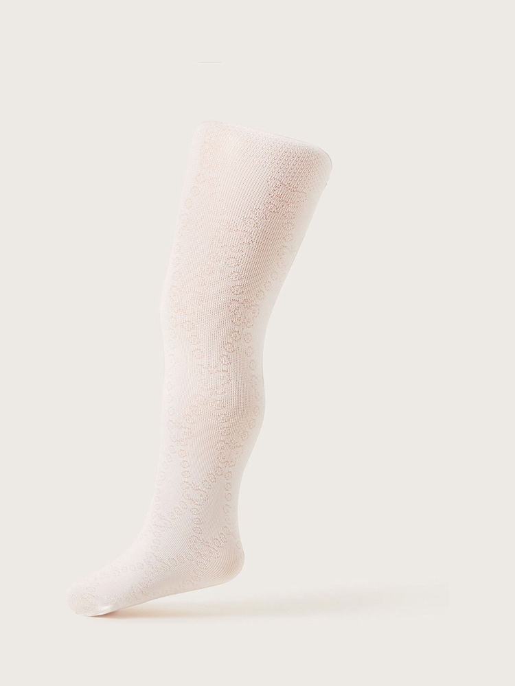Monsoon Natural Baby Diamond Butterfly Tights - Image 1 of 2