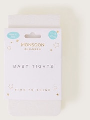 Monsoon Natural Baby Diamond Butterfly Tights - Image 2 of 2