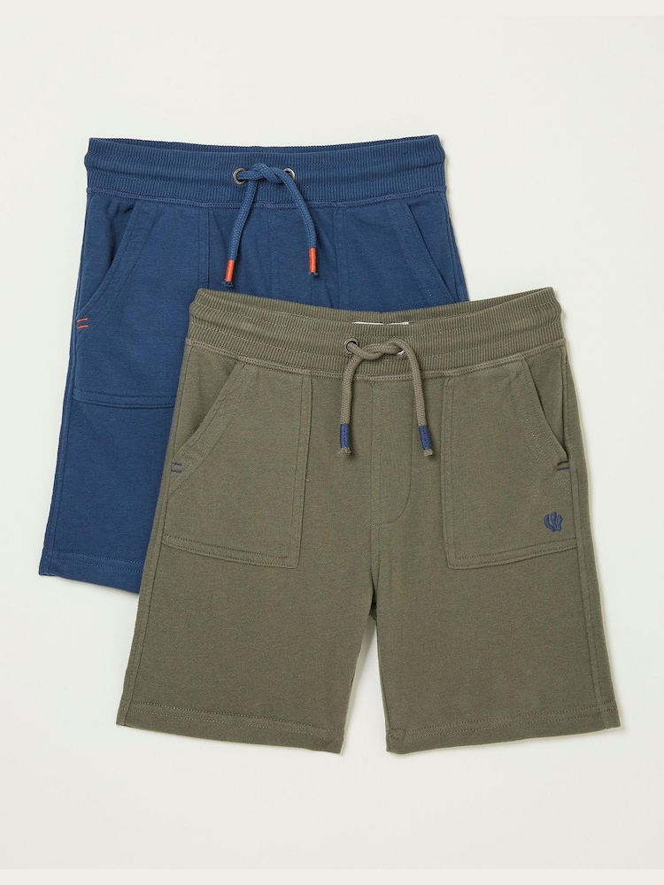 FatFace Blue Eddie Shorts 2 Pack - Image 1 of 3