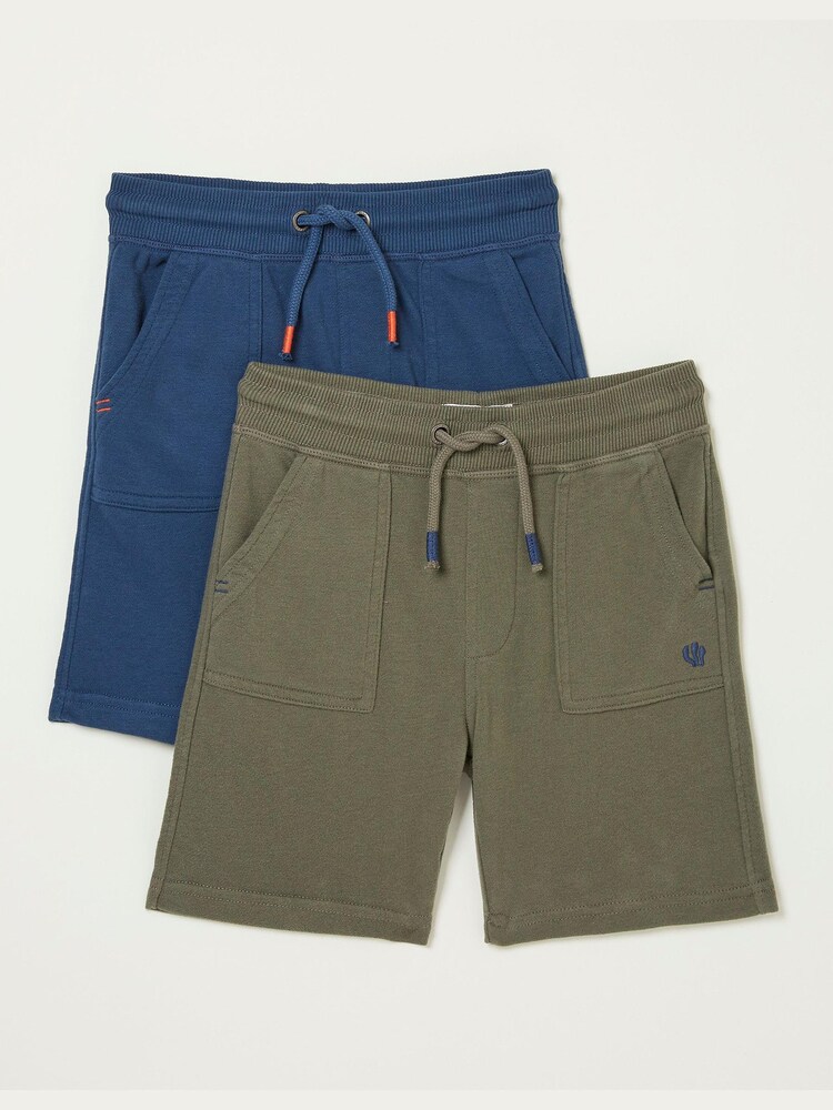 FatFace Blue Eddie Shorts 2 Pack - Image 1 of 3 FatFace Blue Eddie Shorts 2 Pack - Image 1 of 3