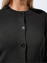 Yours Curve Black Limited Balloon Sleeve Cardigan - Image 4 of 7