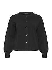 Yours Curve Black Limited Balloon Sleeve Cardigan - Image 6 of 7