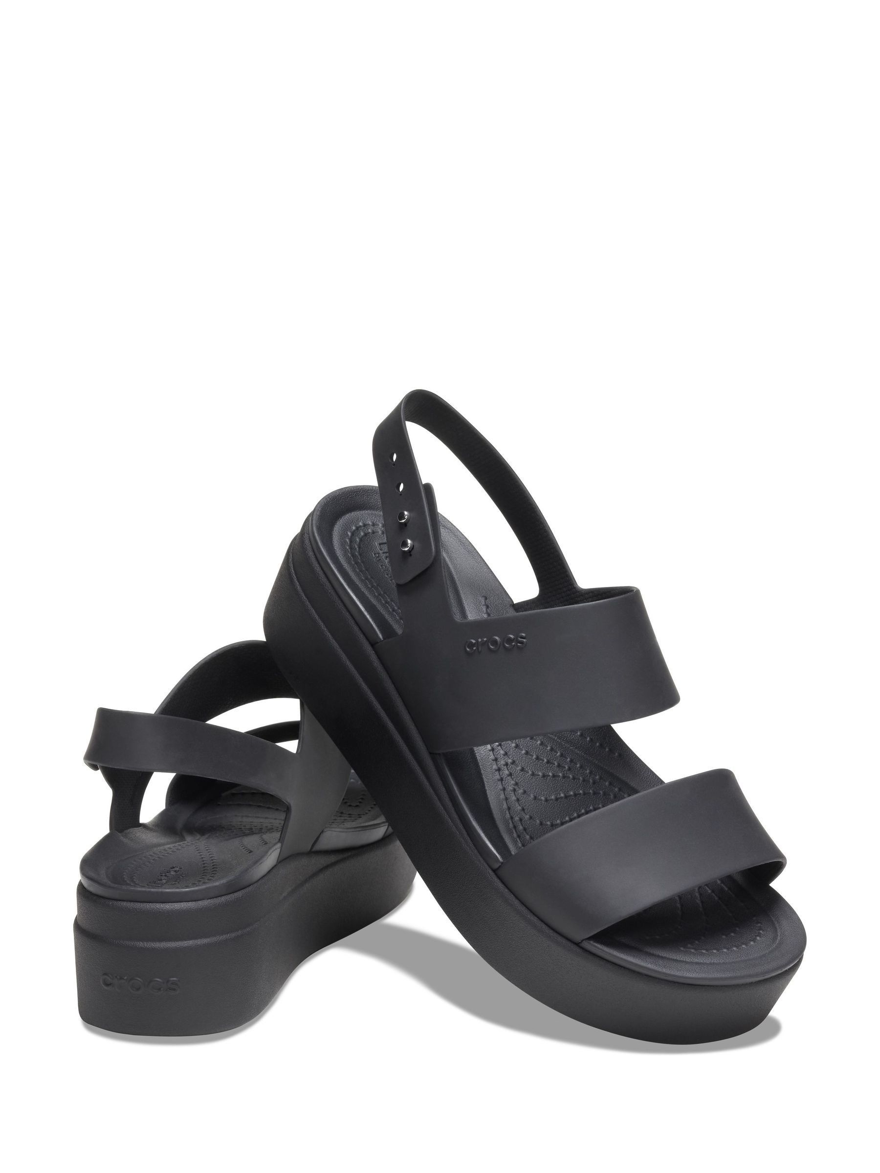Buy Crocs Black Brooklyn Low Wedge Sandals from Next Singapore