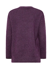 M&Co Purple Petite Crew Neck Jumper - Image 6 of 6