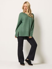 M&Co Green Knitted Tunic Jumper - Image 2 of 5