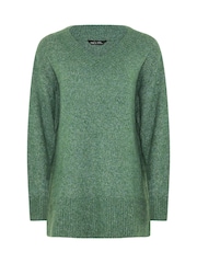 M&Co Green Knitted Tunic Jumper - Image 5 of 5