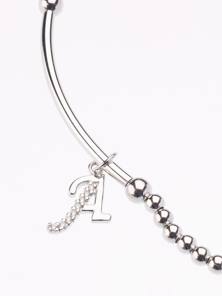 Sterlingsilber - Perlenarmband mit Initialen - Bild 2 von 3