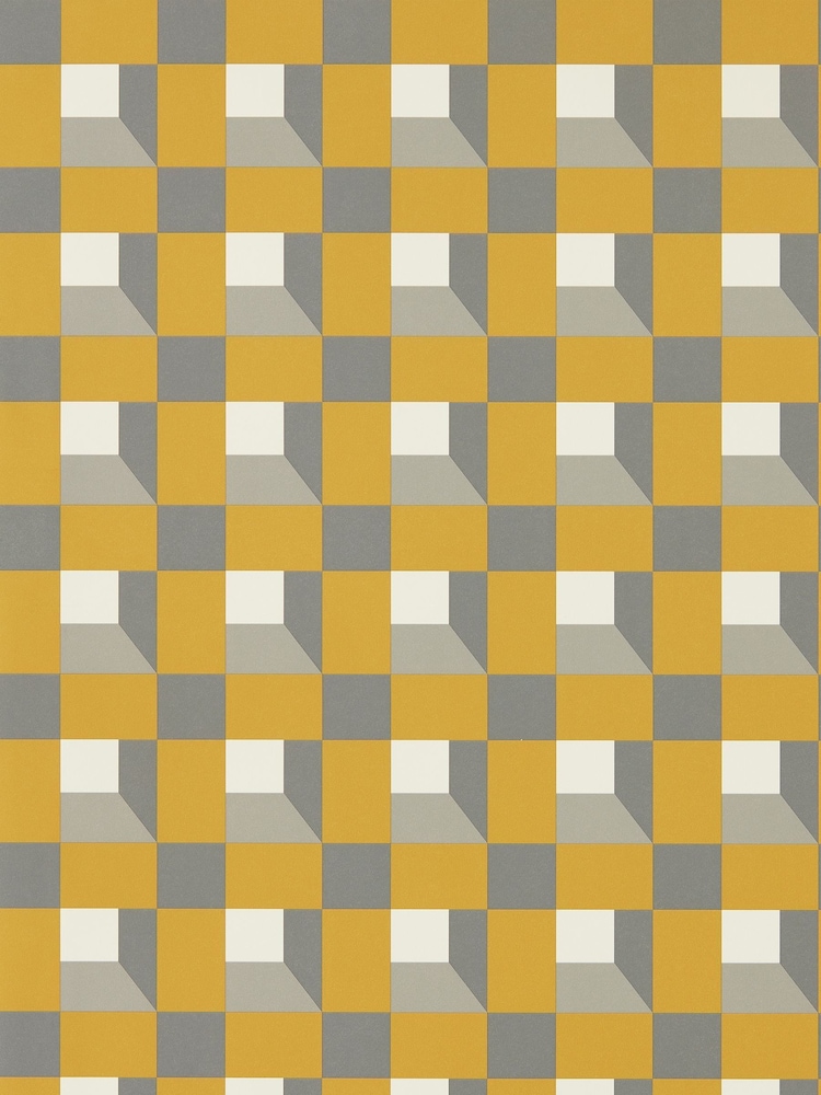 Harlequin Orange Blocks 10.05M Wallpaper - Image 1 of 1
