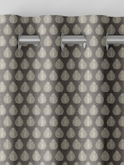 Emily Bond Smokey Grey Jaipur Made to Measure Curtains - Image 7 of 9