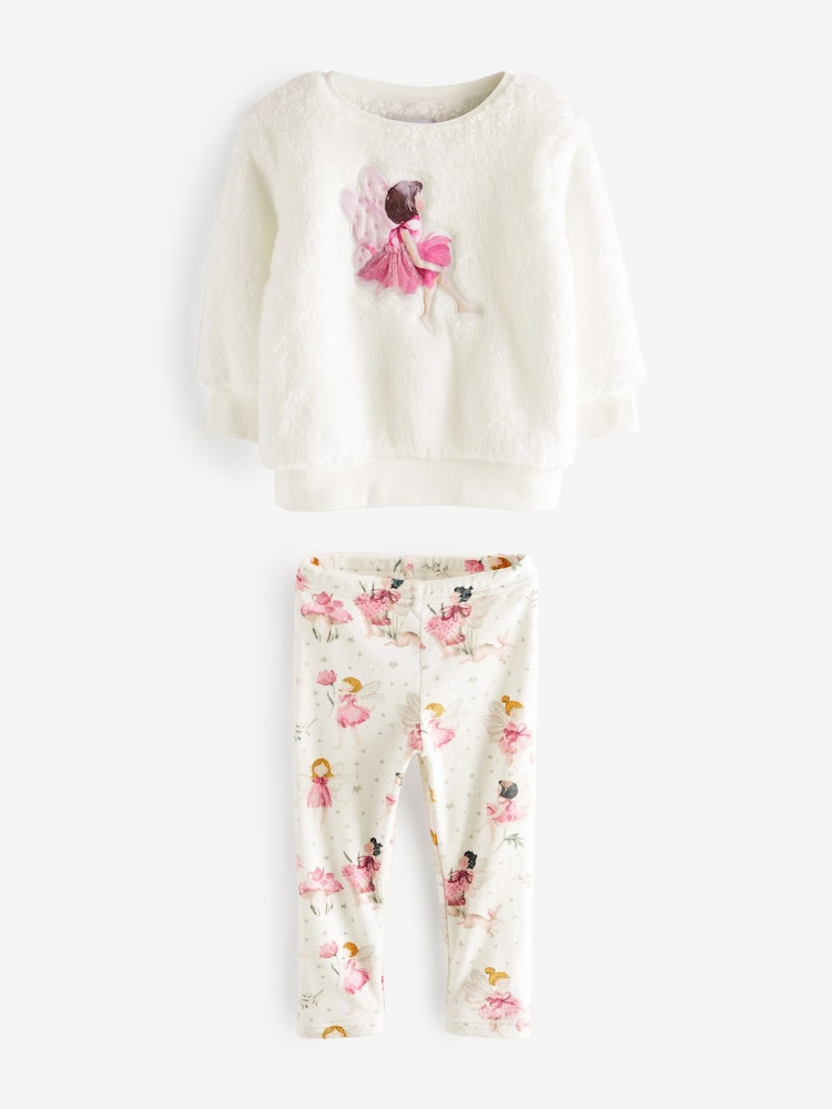 Cream Fairy Cosy Fleece Pyjamas (9mths-10yrs) - Image 1 of 3