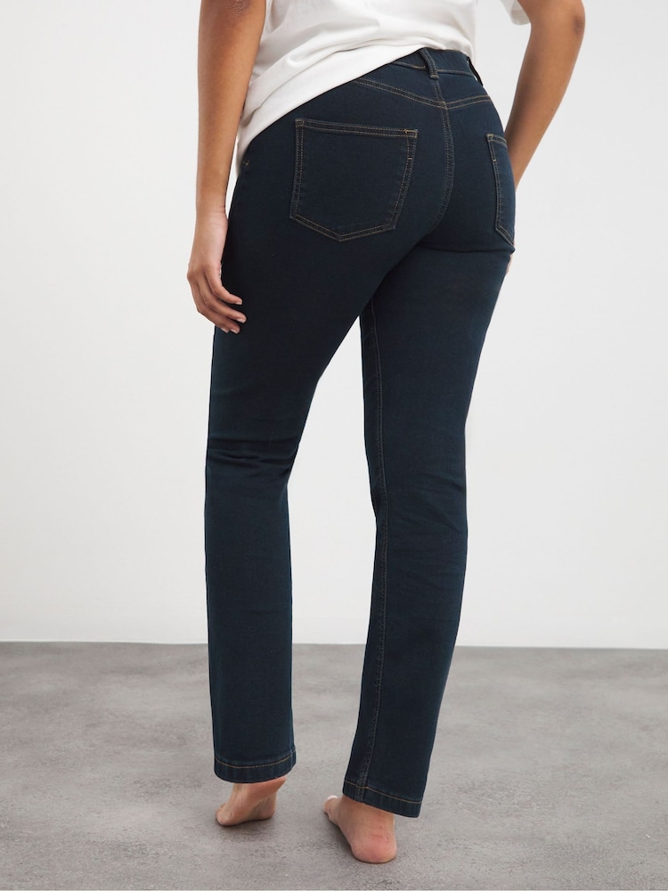 Simply Be Dark Blue 24/7 Straight Leg Jeans - Image 3 of 3
