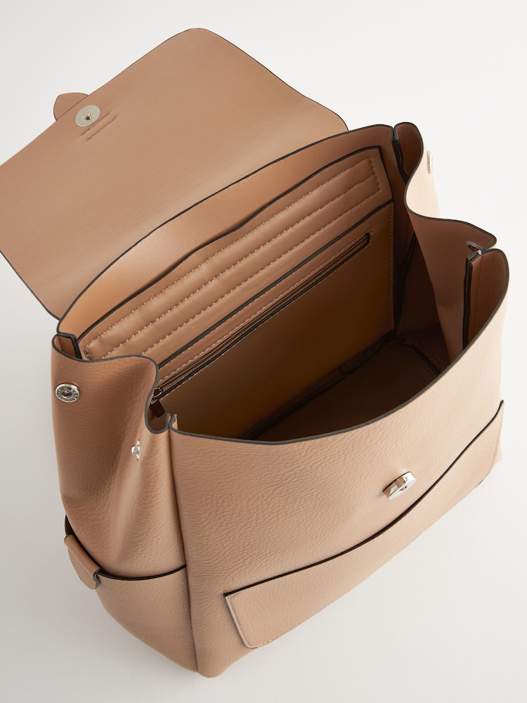Neutral Minimalist Backpack - Image 5 of 5
