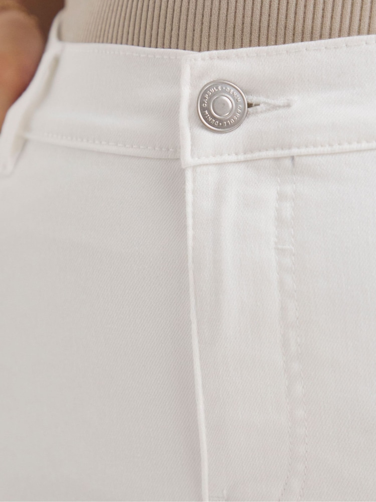 Simply Be White 24/7 Blue Skinny Jeans - Image 4 of 4 Simply Be White 24/7 Blue Skinny Jeans - Image 4 of 4