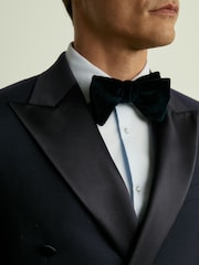 Reiss Navy Poker Db Double Breasted Tuxedo Slim Fit Jacket - Image 4 of 7