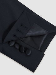 Reiss Navy Poker Db Double Breasted Tuxedo Slim Fit Jacket - Image 6 of 7