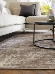 Silver Grey Mica Abstract Rug - Image 2 of 7