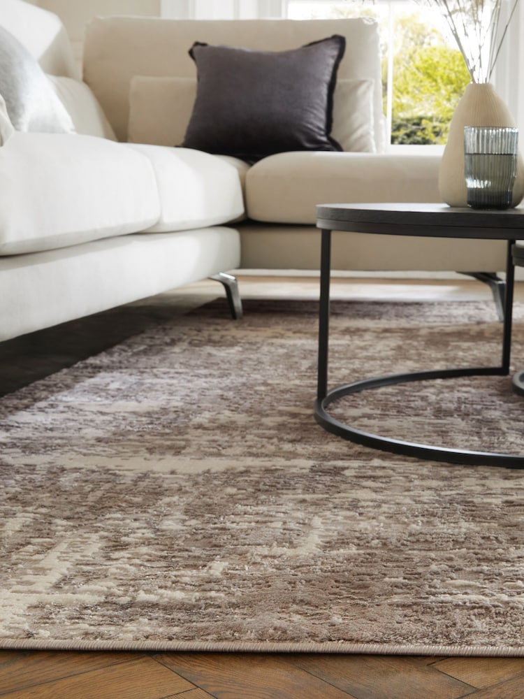 Silver Grey Mica Abstract Rug - Image 2 of 7 Silver Grey Mica Abstract Rug - Image 2 of 7