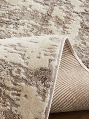 Silver Grey Mica Abstract Rug - Image 6 of 7