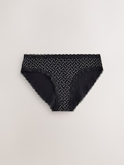 Navy/Blue/Black Spot - Slips aus Baumwolle und Spitze 4er-Pack - Bild 4 von 7